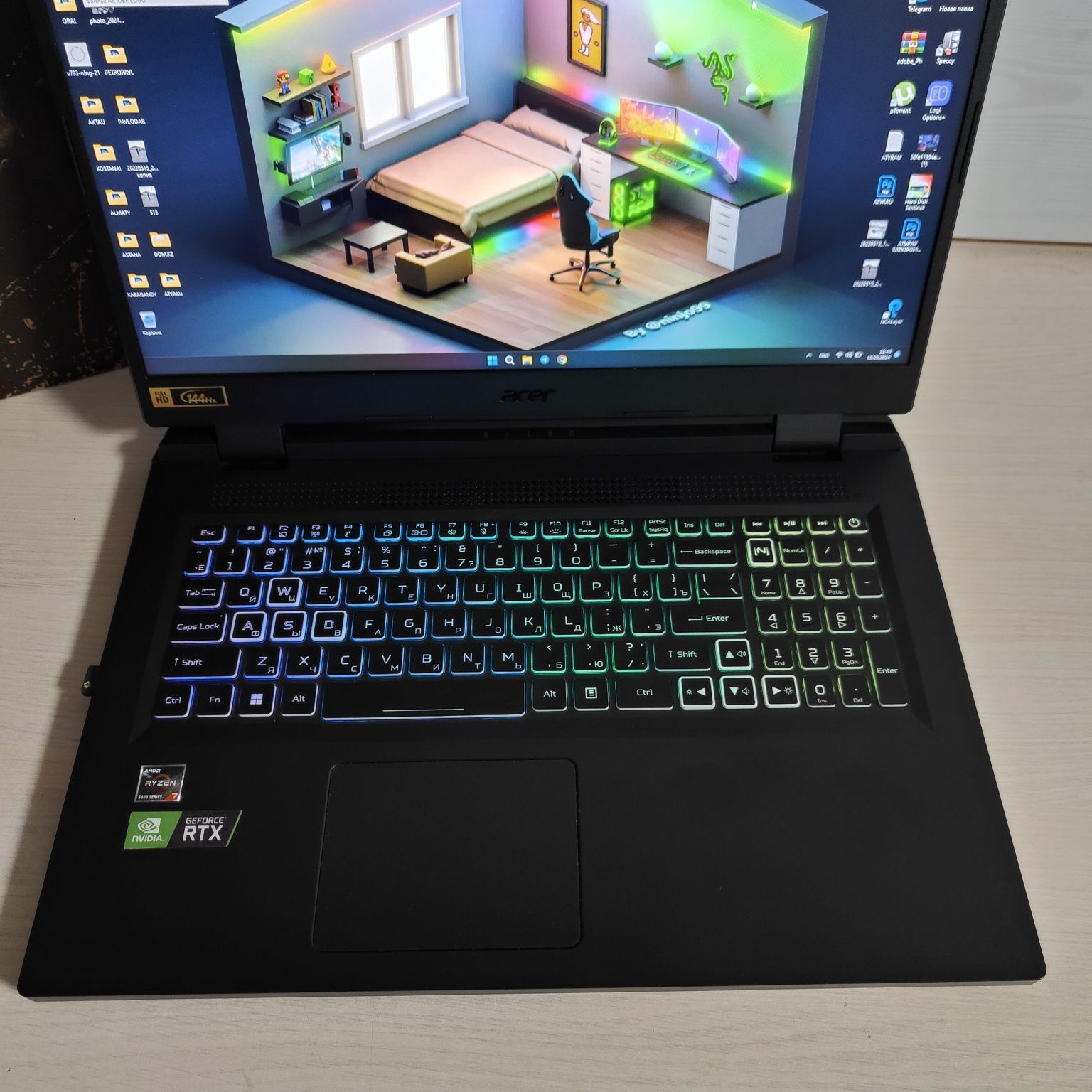 Большой мощный ноутбук Acer Nitro Ryzen 7 RTX 3060