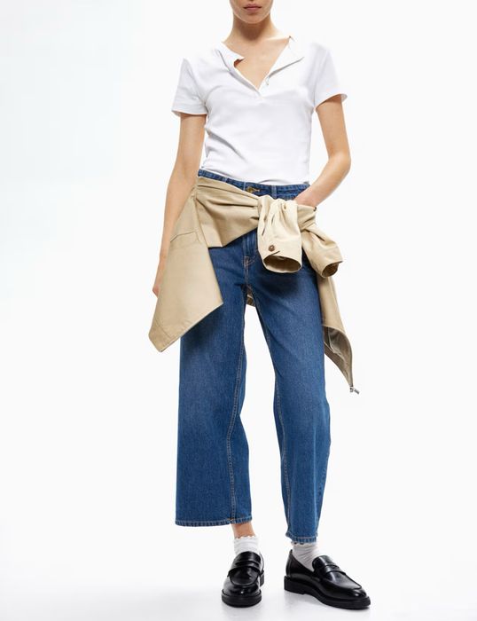 Дънки с широки крачоли тип wide leg