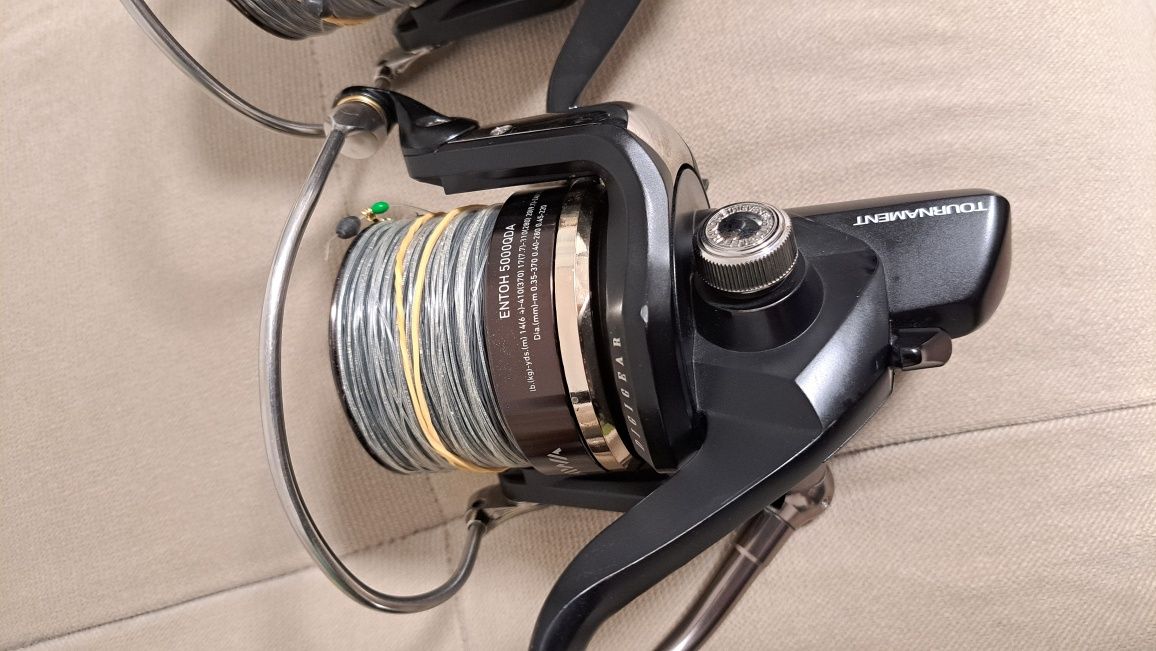 Рибарски шаранджийски сет Daiwa Tournament + въдици 12 ft  3,25 lbs
