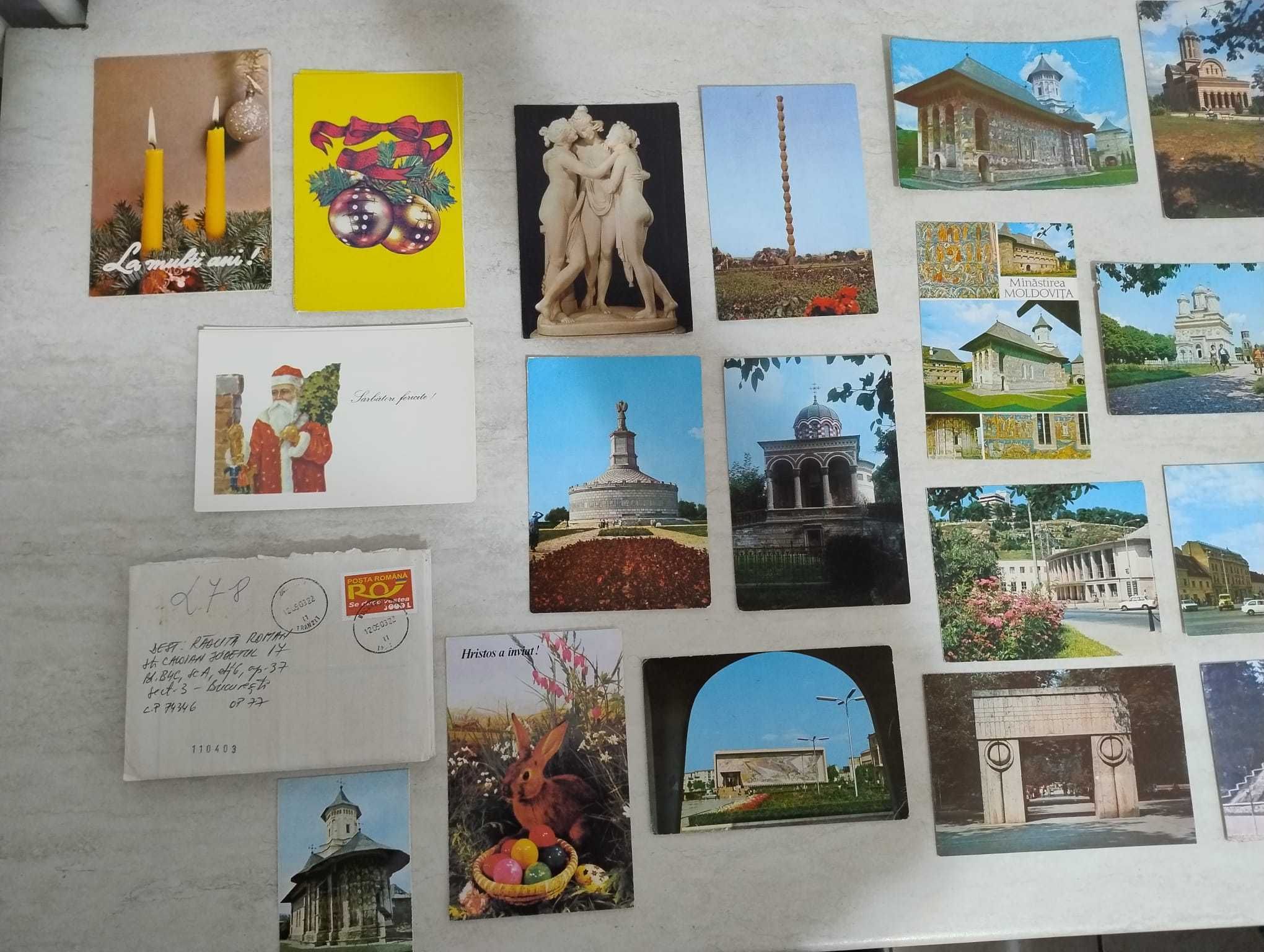 Lot 22 carti postale (vederi) circulate si necirculate - Posta Romana
