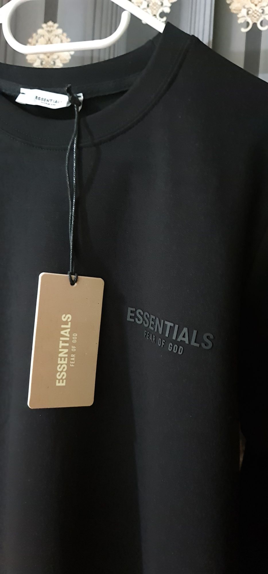 Compleu vară AMIRI  / Essentials  alb negru  / denim tears / Trapstar