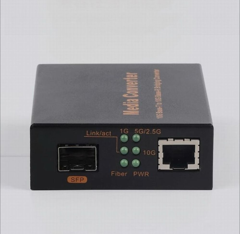 Mediaconverter медиаконвертер 1/2.5/5/10G gpon sfp rj45