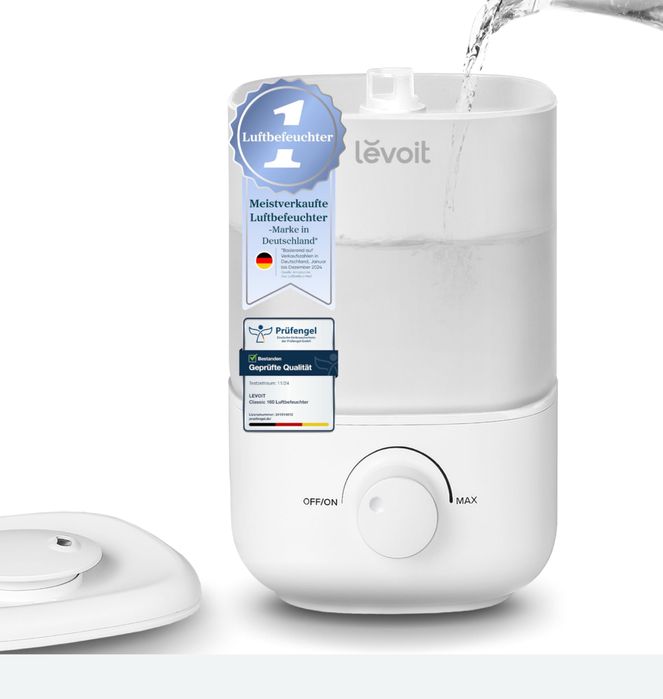 Umidificator LEVOIT Top-Fill, până la 25 de ore
