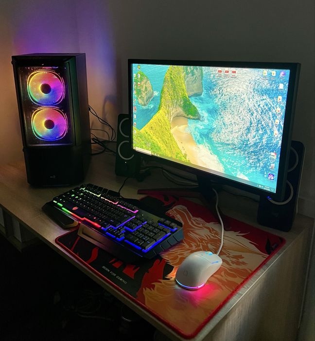PC Gaming intel I5 9600K, 144hz, 16gb, ssd, calculator complet
