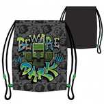 Sac sport Minecraft "Beware", nou, gri, dimensiune 37 cm