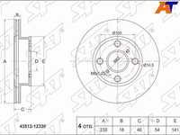 Диск тормозной передний Toyota Corolla