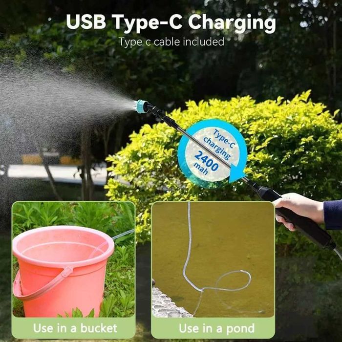 Pulverizator electric pentru plante cu tijă telescopică de 60 cm