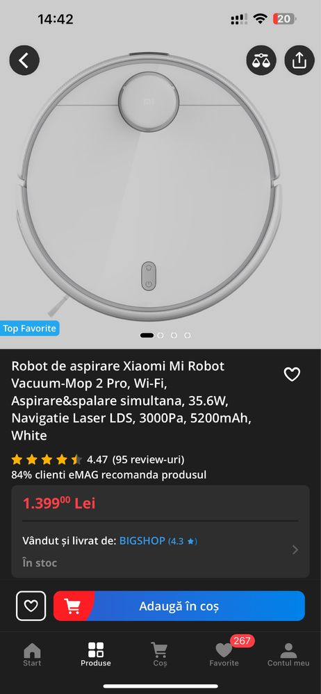 Robot Mi Vacuum - Mop Pro WiFi