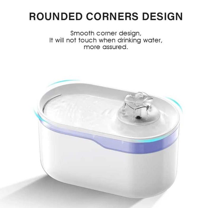 Dispenser automat apa animale tip fantana, Aplicatie Tuya, 2.8L