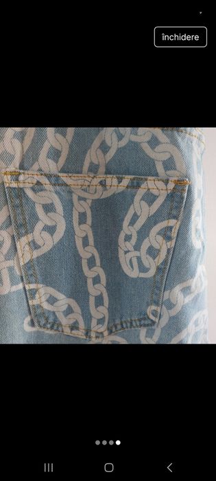 Blugi cu imprimeu marimea 34