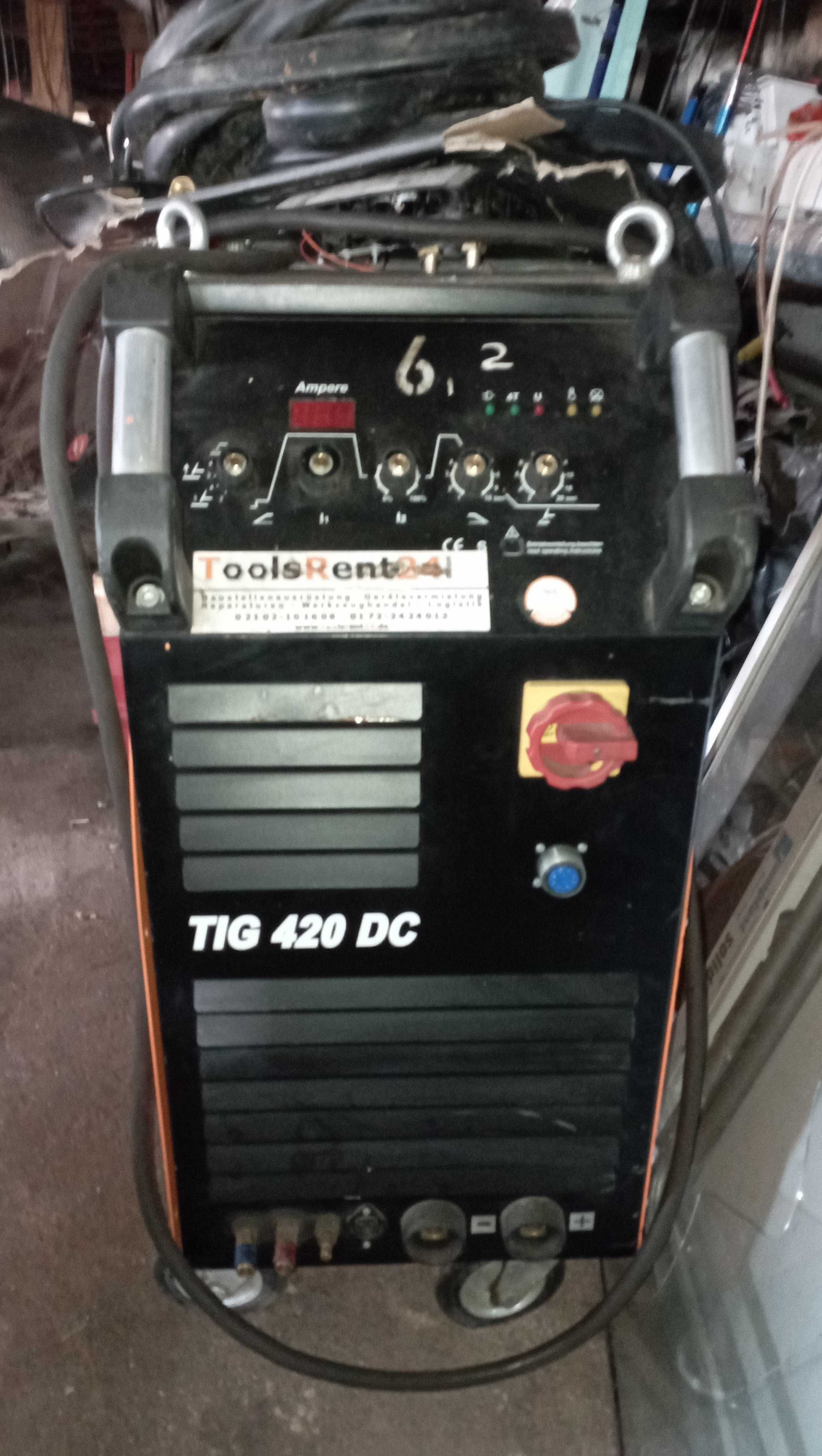 Aparat sudura TIG 420DC trifazat, racire apa.