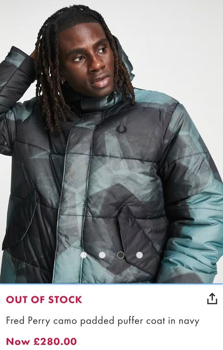 Geaca barbati lunga Parka Fred Perry S