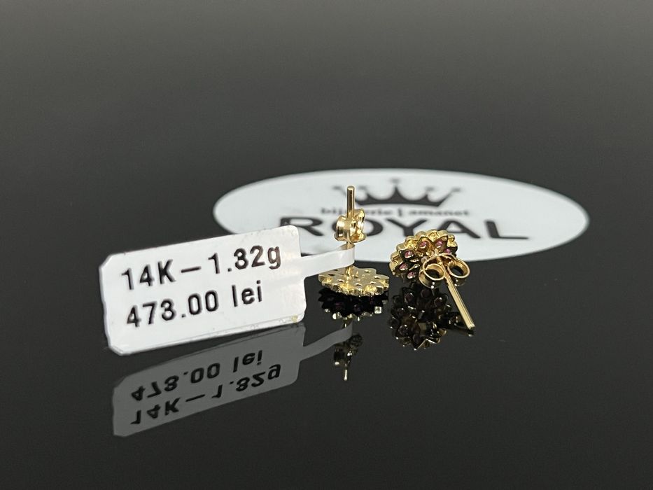 Bijuteria Royal CB : Cercei copil aur 14K 585 1,32 grame