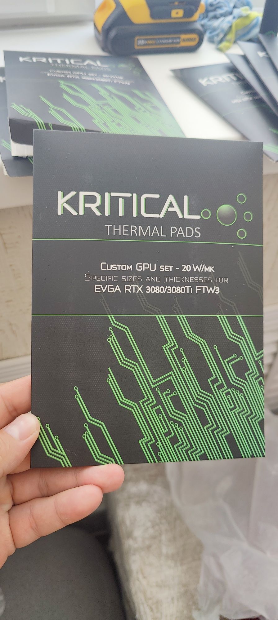 Термопрокладка Kritical, для видеокарт EVGA RTX 3080/3080TI FTW3