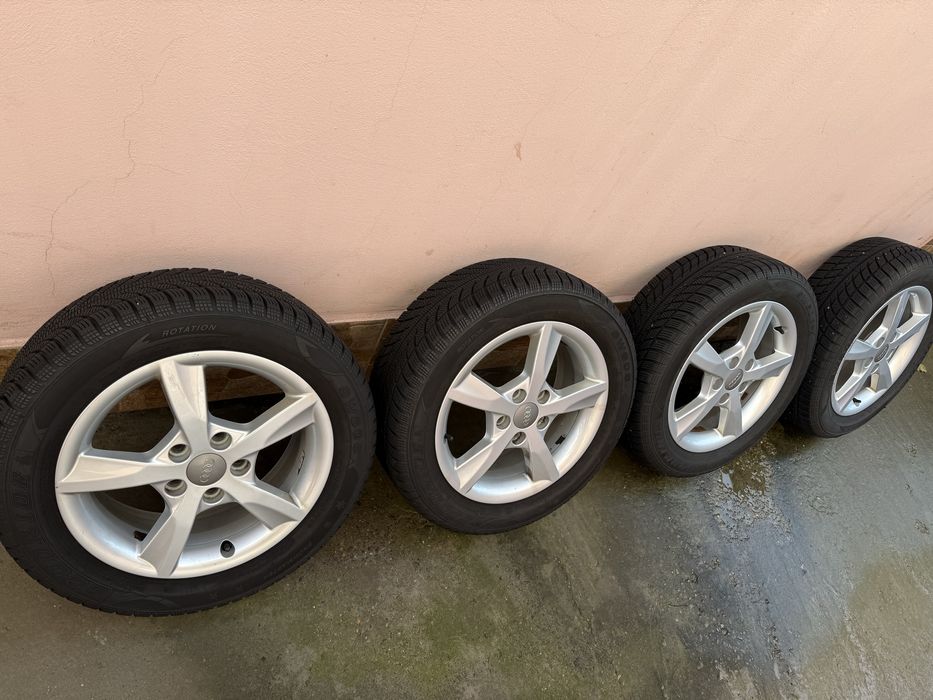 Roti / Jante originale Audi cu anvelope 205/55/R16 M+S