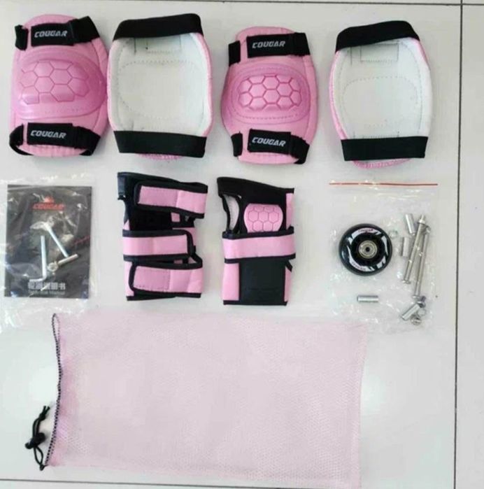 Rolik cougar,ролик,qizlar uchun,rangi pushti,toliq komplekt bor