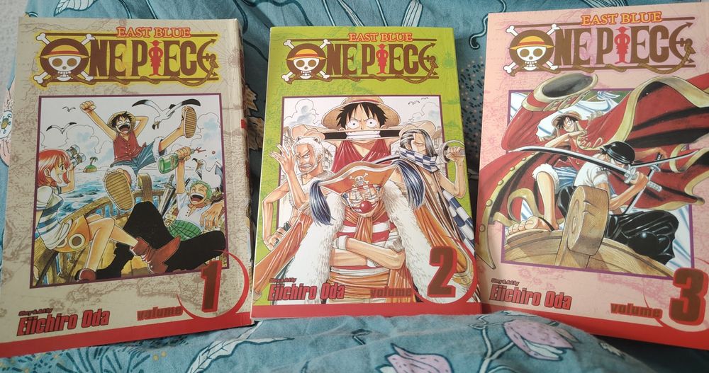 One Piece Volume 1,2,3 Manga