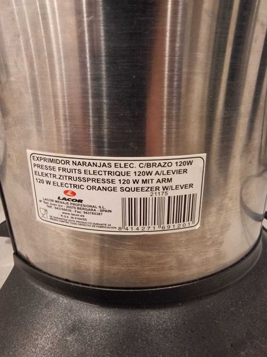 Storcator citrice electric LACOR - semiprofesional - stare foarte buna