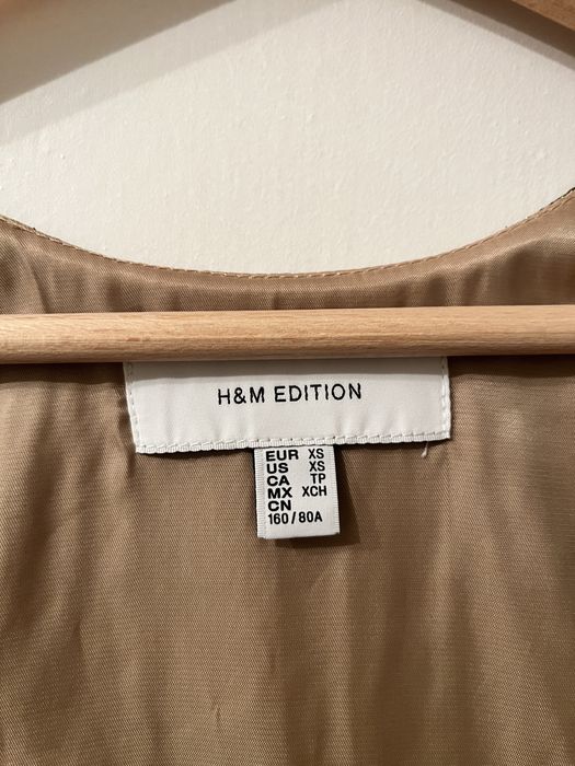 H&M edition златиста мини рокля