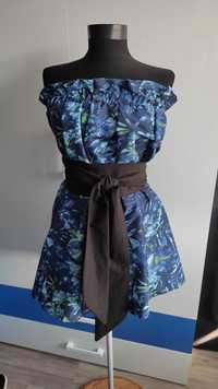 Синя пола с ластик и набор