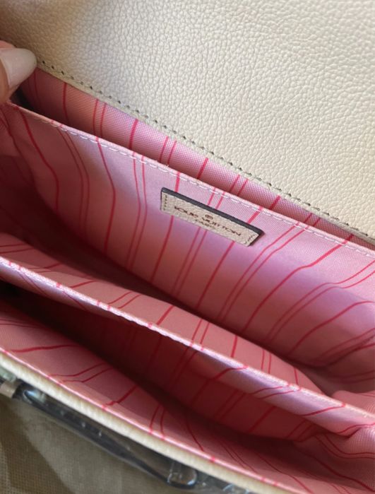 Geanta crem piele naturala