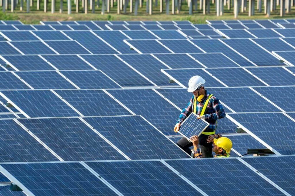 Қуёш панеллари установкаси, Установка солнечных панелей