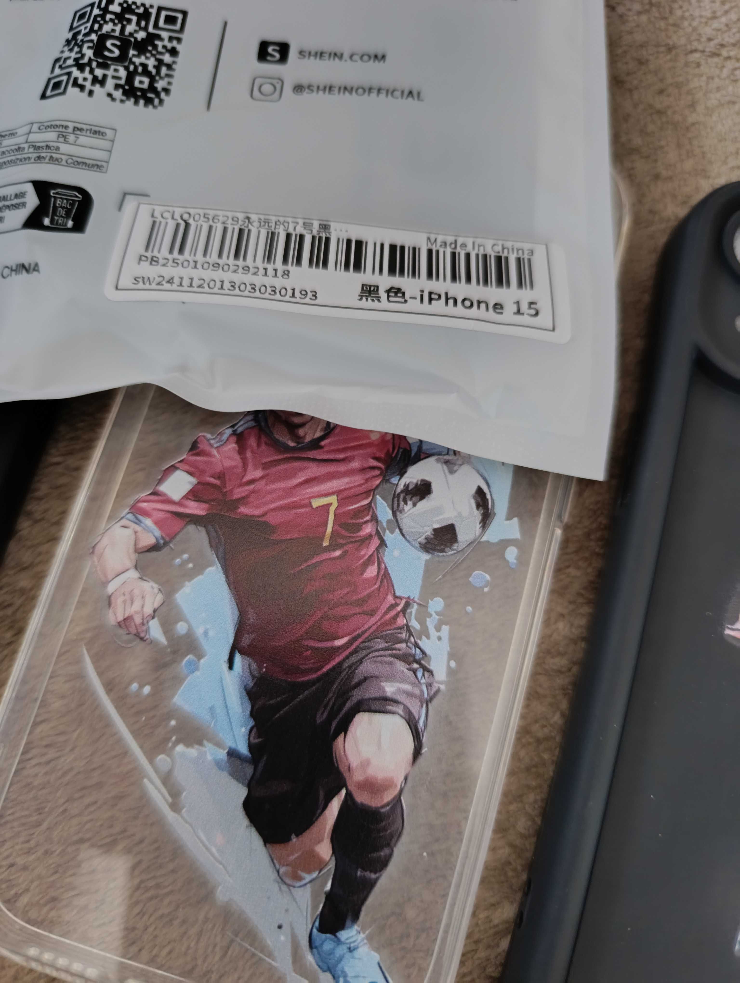 Кейс за телефон  iPhone 15 Меси Роналдо калъф с футболисти