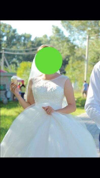 СРОЧНО продам свадебное платье, одевала всего один раз!!!