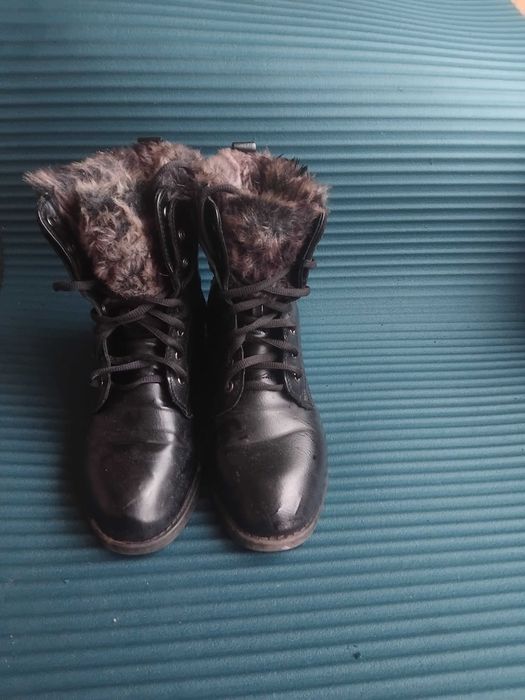 Дамски боти / ботуши с топла подплата, 38 номер