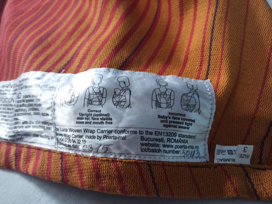 Wrap țesut poarta-ma multicolor