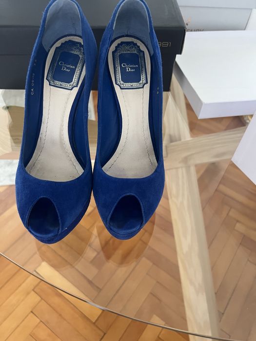 Sandale Christian Dior originale din piele intoarsa