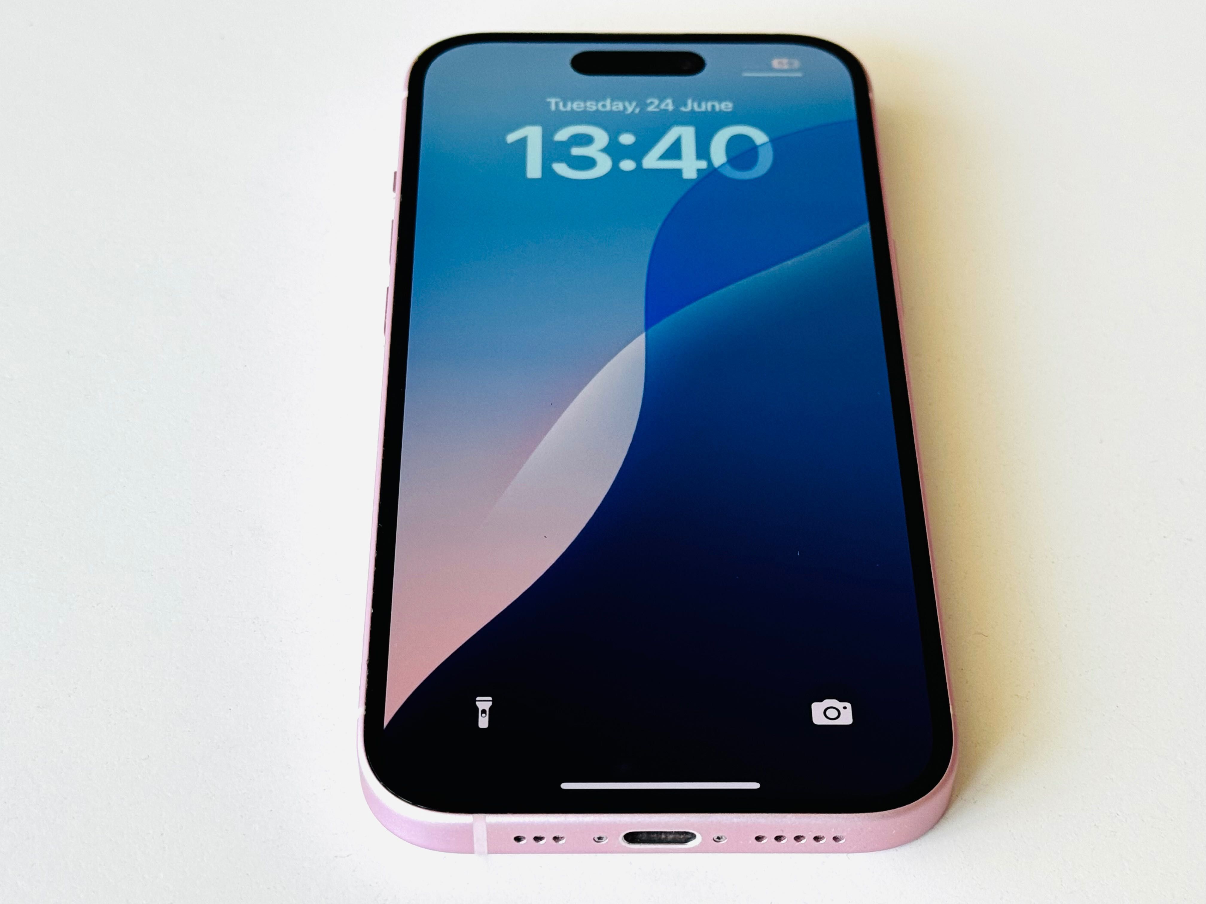 НОВ! Iphone 15 256GB Pink 100% Батерия! Гаранция 6 месеца
