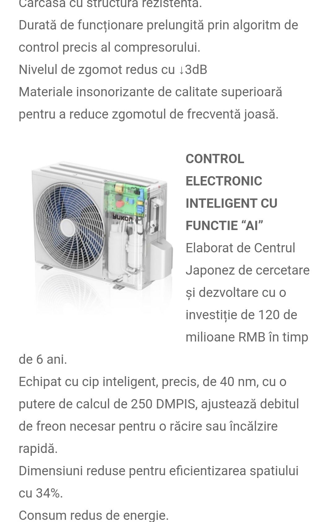 Aer conditionat Yukon,12000BTU,Inverter, noi,factura+garantie