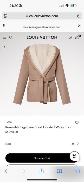 Двулицево палто Louis Vuitton