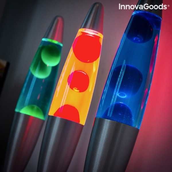 Lampă cu Lavă Magla InnovaGoods - Rosu / Verde / Albastru