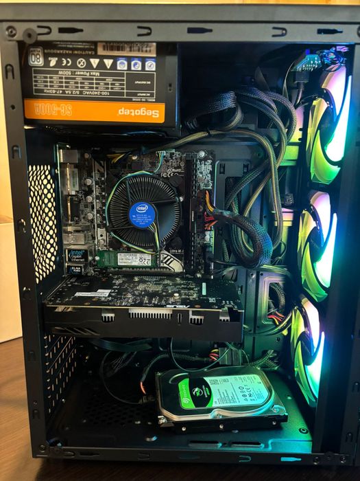 Sistem unitate PC | I5 7400| GTX 1050ti |8 GB DDR4 | SSD M2| + Monitor