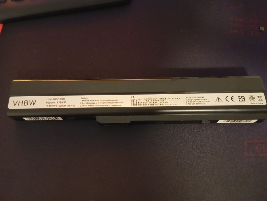 Лаптоп Asus K52J оригинално зарядно,нова батерия(развалена видеокарта)