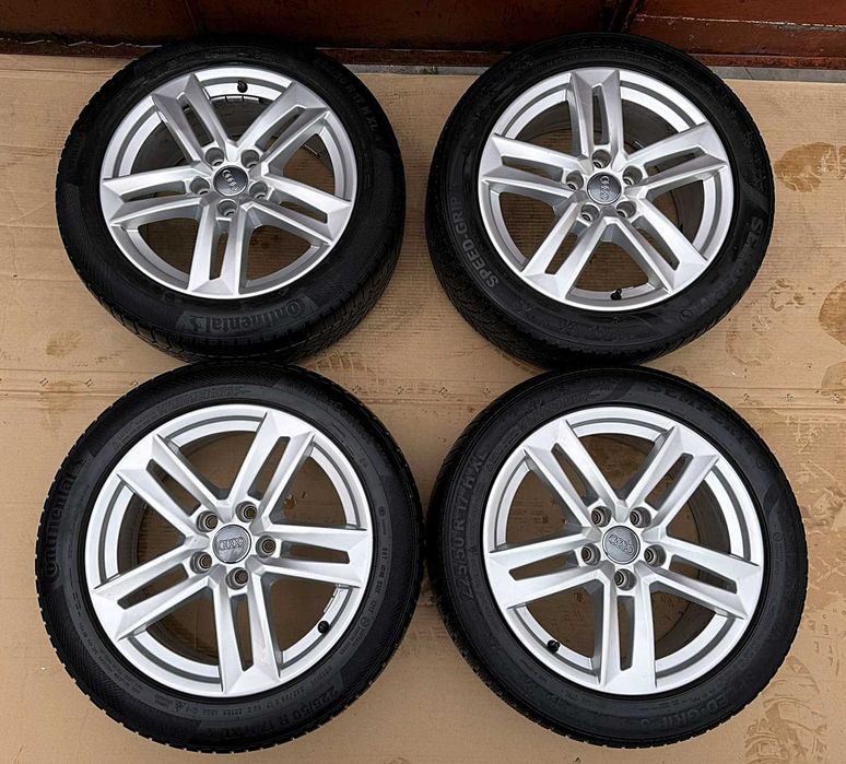Jante orig AUDI 17" A4 B9/B8 A3 A5 A6 5x112 66.6 225 50 17 Conti IARNA