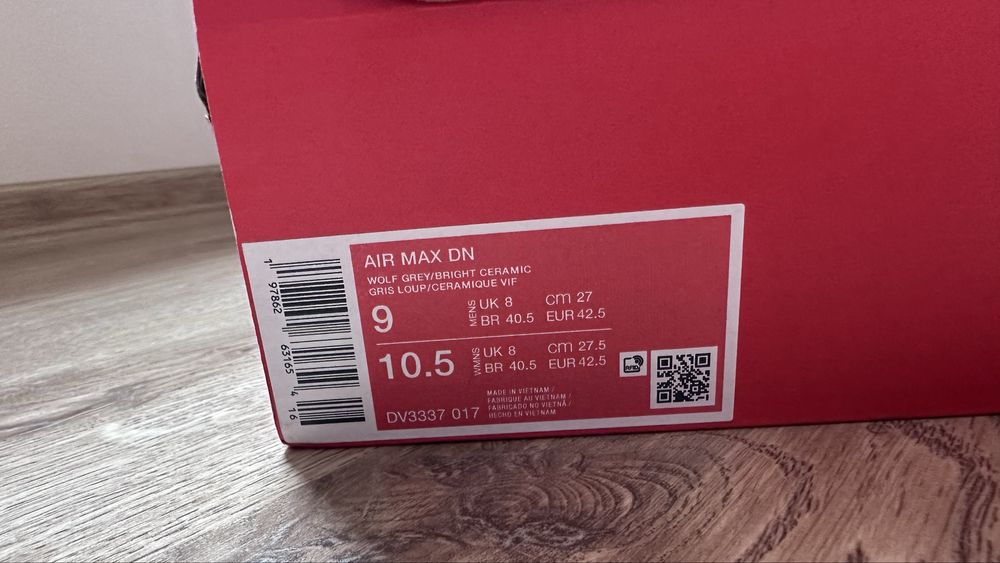 Nike Air max Dn”Wolf Grey”  оригинални - size 42.5