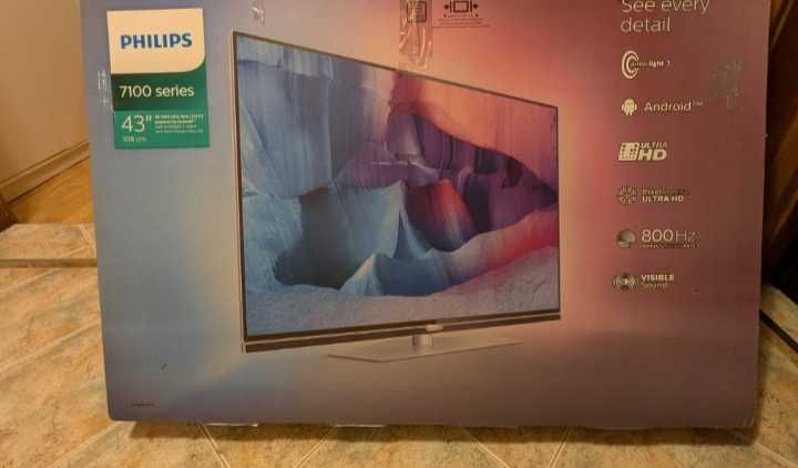 Телевизор 43 '' PHILIPS 4K UHD Smart Ambilight