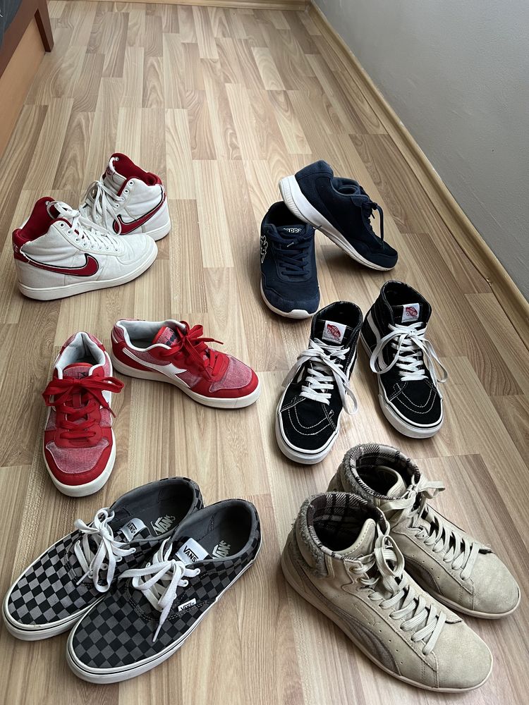 Nike, Vans, puma, kappa, diadora