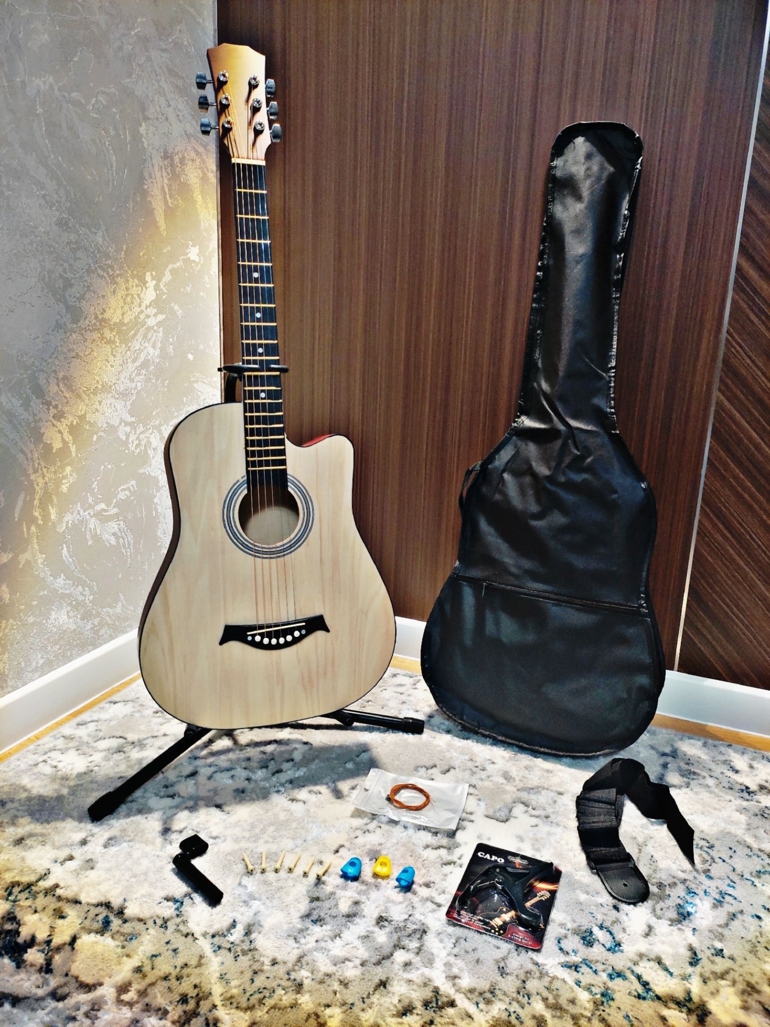 " 1 Kun " Akustik Gitara   + Dastavka 5 km tekin