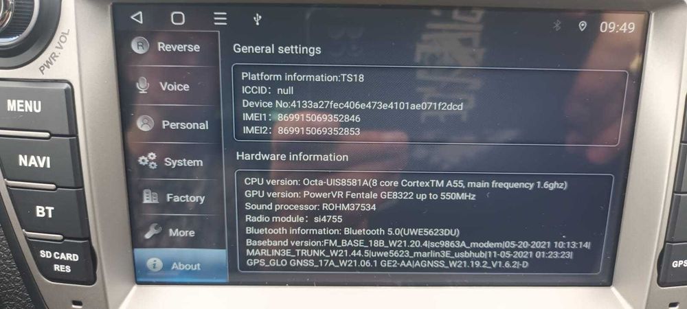 Navigatie HYUNDAI IX 35 Android 13 OCTACORE 64 GB /4 GB RAM