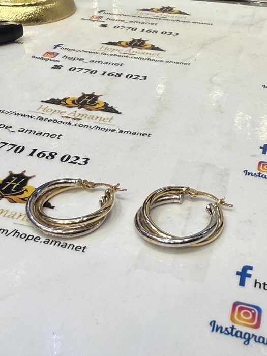 Hope Amanet P7 Cercei Aur 14 K 3,57 Gr