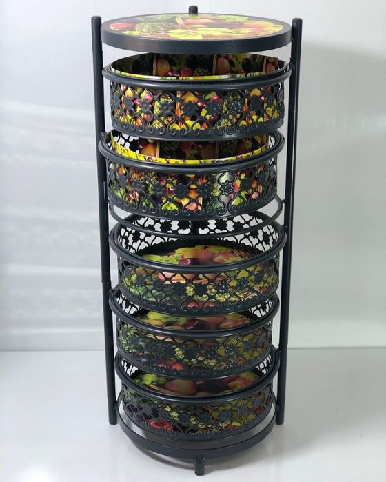 Dekorativ sabzavot va meva savati. Metalldan