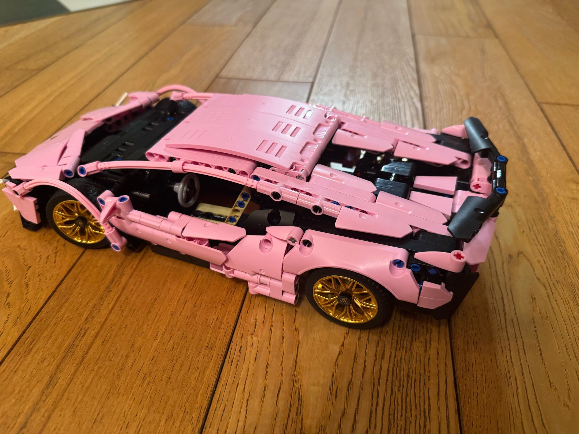 Сглобяема Количка Lamborghini Розова Ламборджини