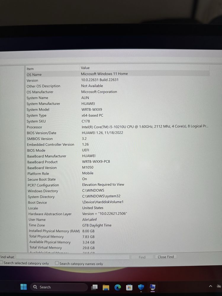Huawei Matebook D13 Ecran 2K 512GB ssd