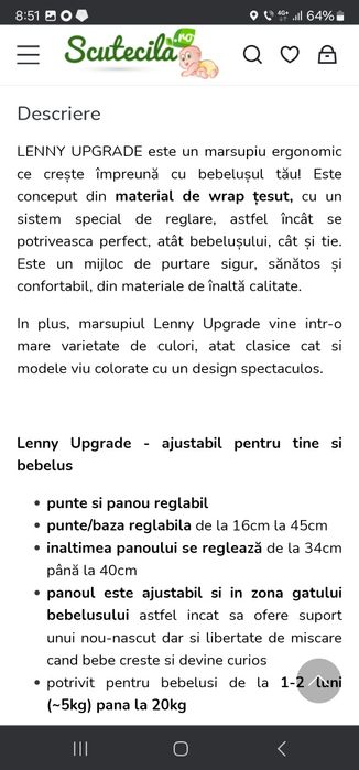 Lenny Lamb Upgrade, Misty Morning marsupiu