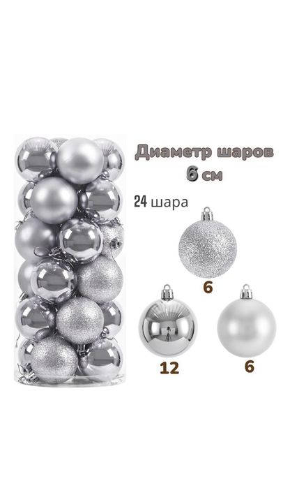 Шары ёлочные новогодние