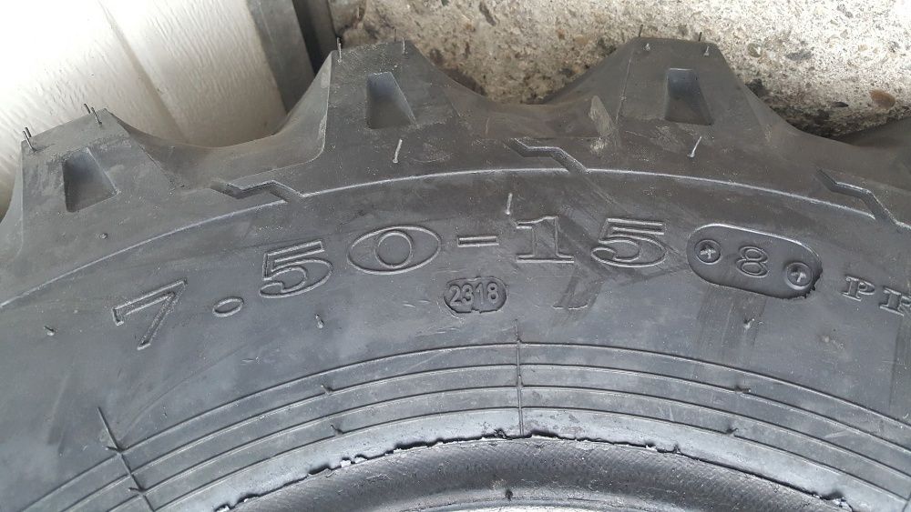Cauciucuri noi 7.50-15 de tractiune OZKA 8PR anvelope motocultor trac